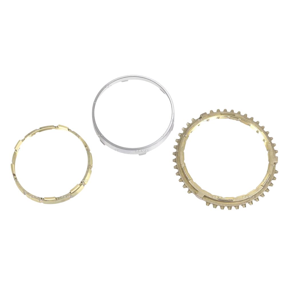 Комплект кольцо синхронизатора + кольца стопорные муфты (внутреннее и наружное) | 3 шт. | 1/2/3/R передачи КПП Isuzu | Hino | MYY5T / MYY5M / MYY6P / MYY6S | Zevs